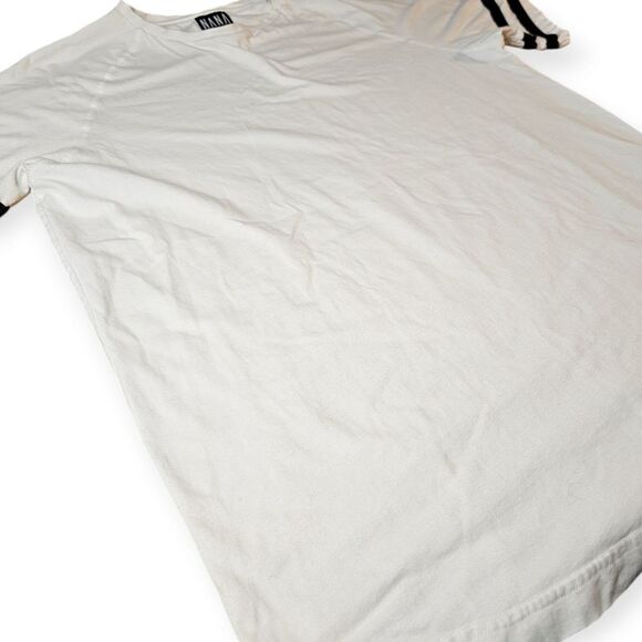 Nana Judy White Zipper Detail Short Sleeve Tee Large - Picture 5 of 8